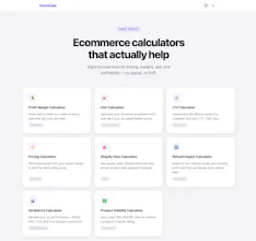 EcomCalc — Free Ecommerce Calculators gallery image