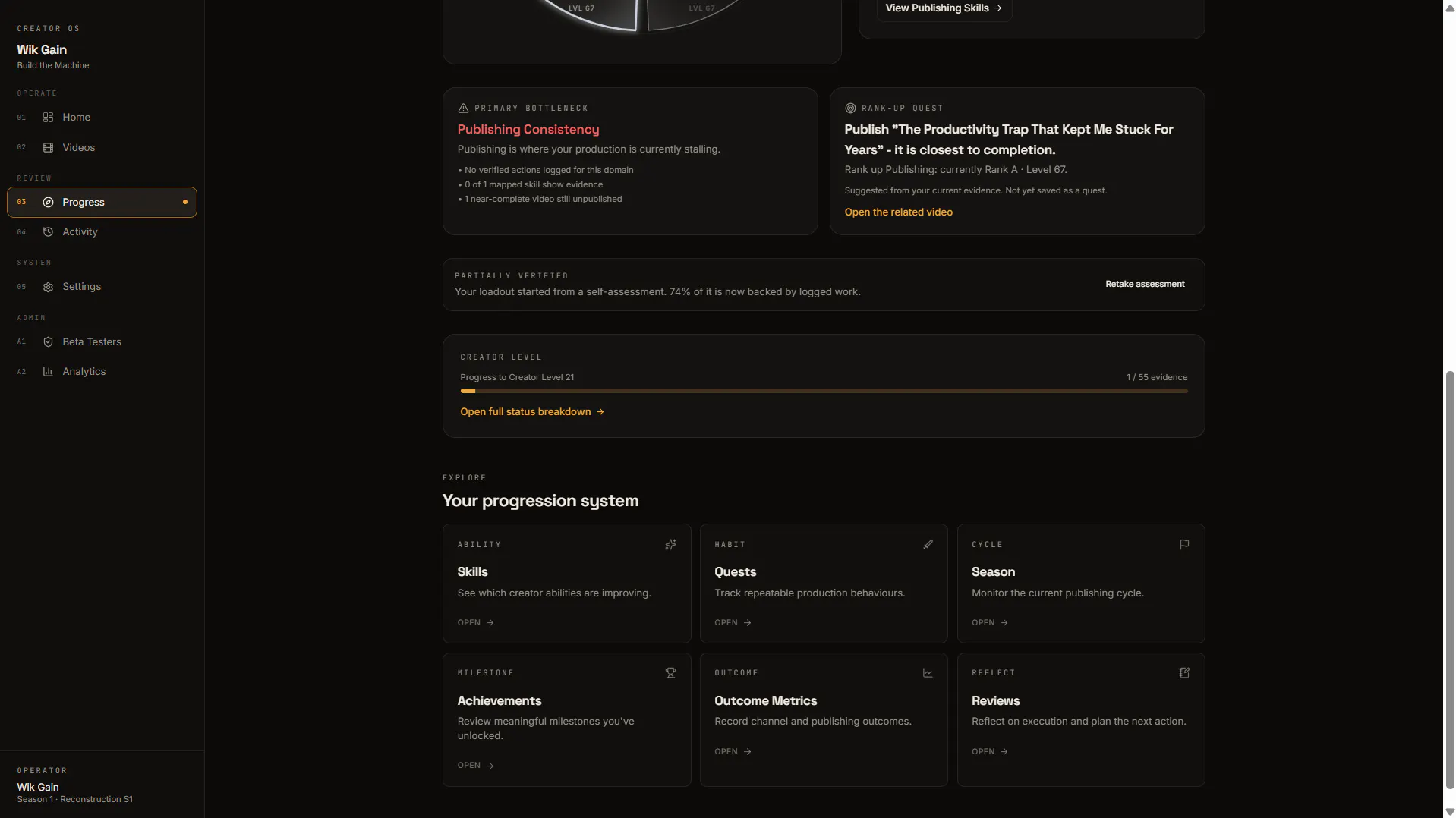 Creator OS gallery image