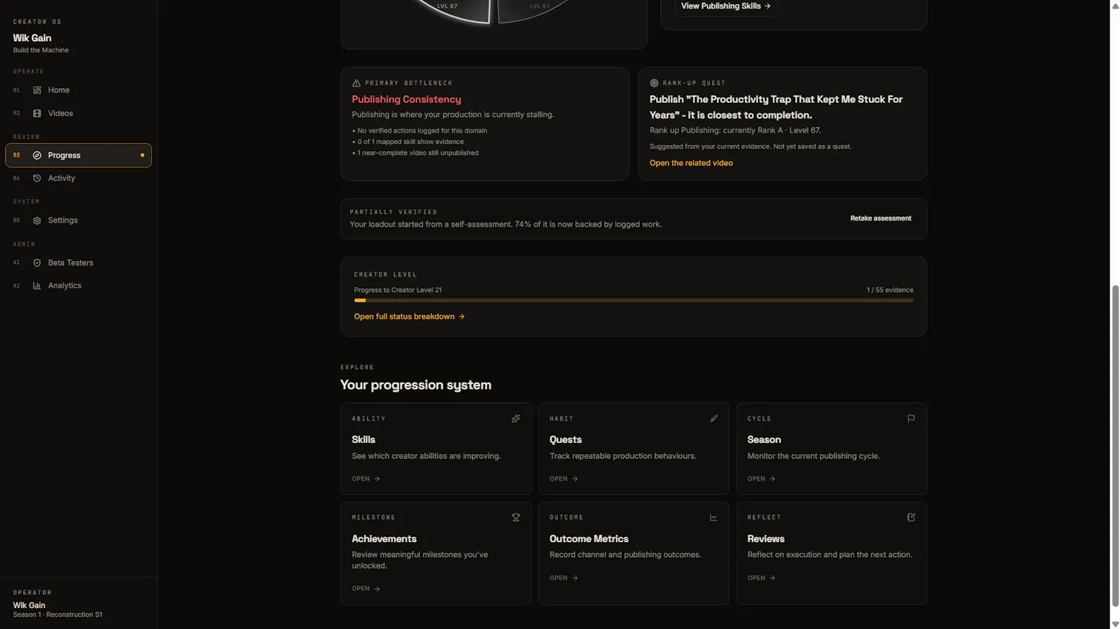 Creator OS screenshot 4
