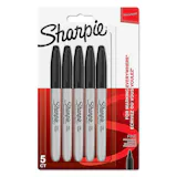 Sharpie fine black permanent markers
