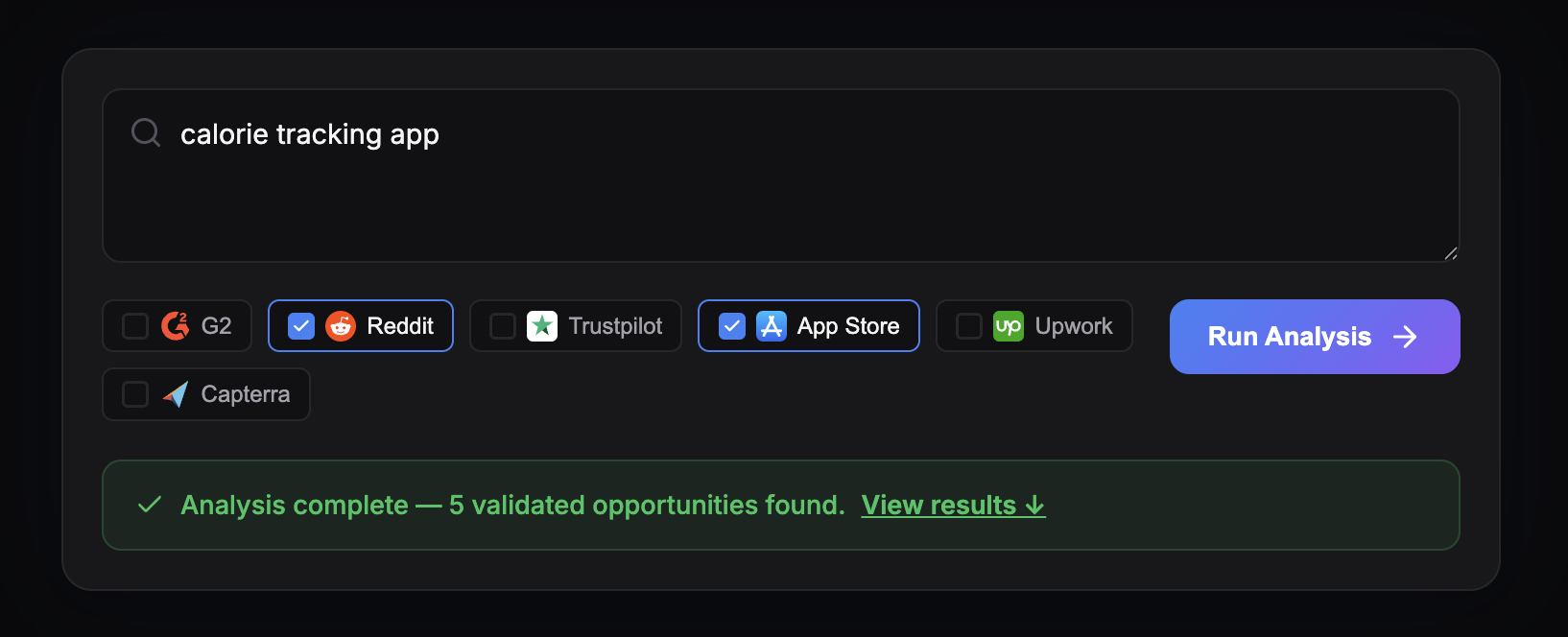 MarketGapAI gallery image