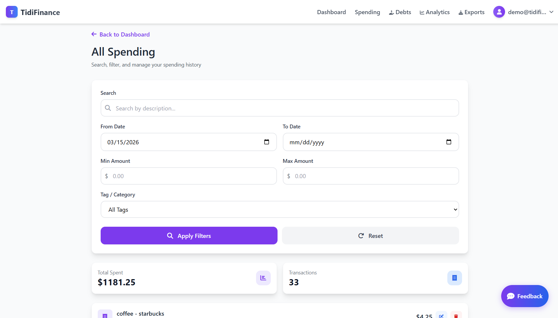 TidiFinance gallery image