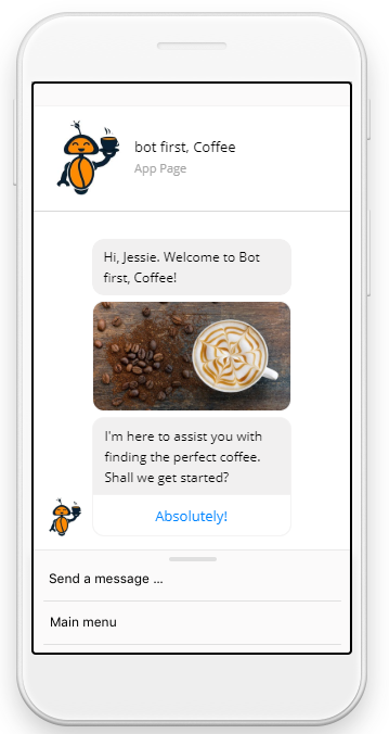 Bot first, Coffee gallery image