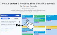 Slot2Text - Chrome Extension for GCal