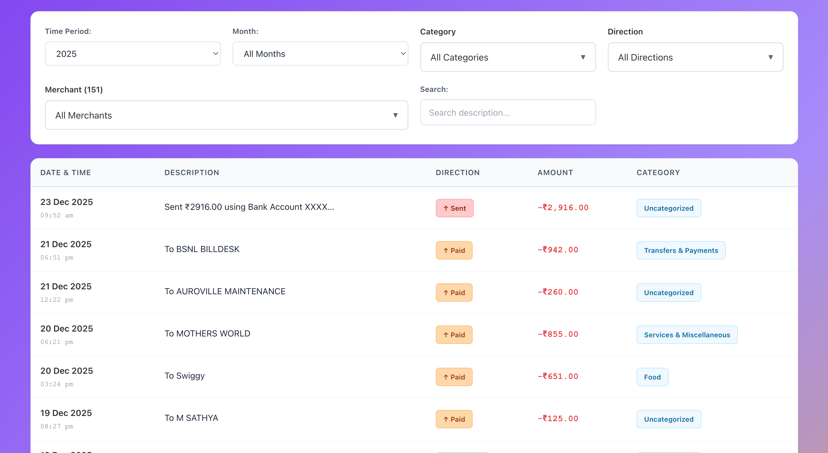 FinnLens - Your Year in Payments Wrapped - Screenshot 5 showing product features and functionality