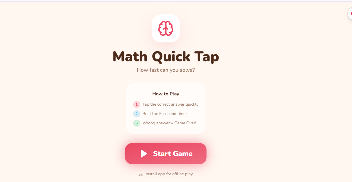 Math Quick Tap gallery image