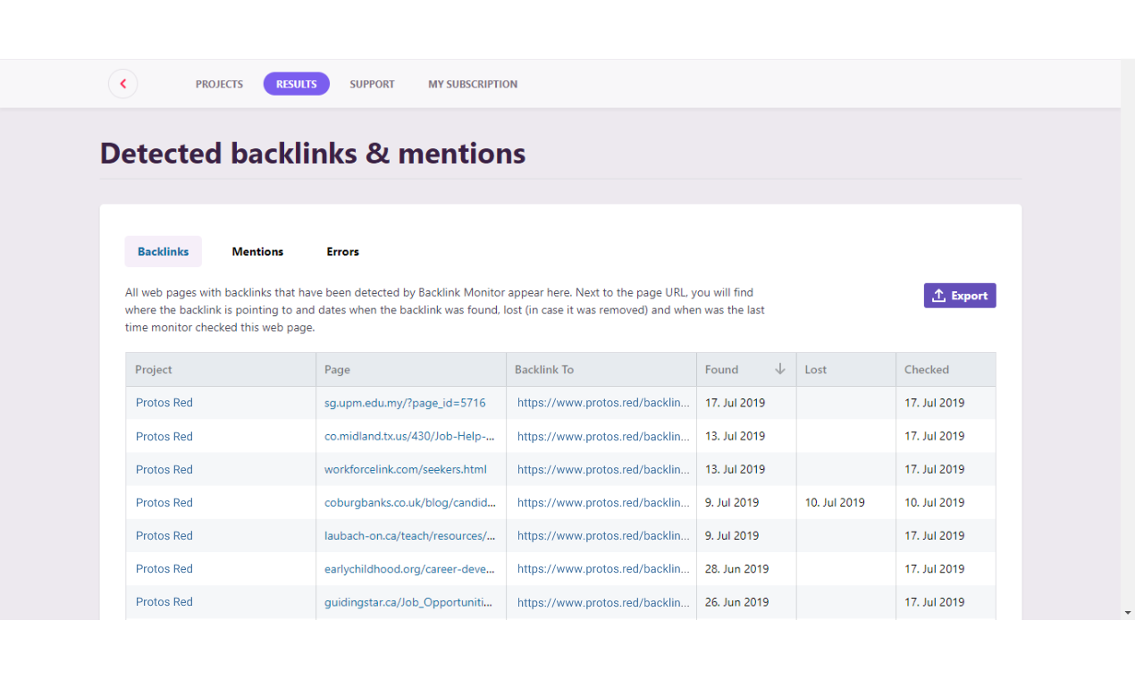 Backlink Monitor gallery image