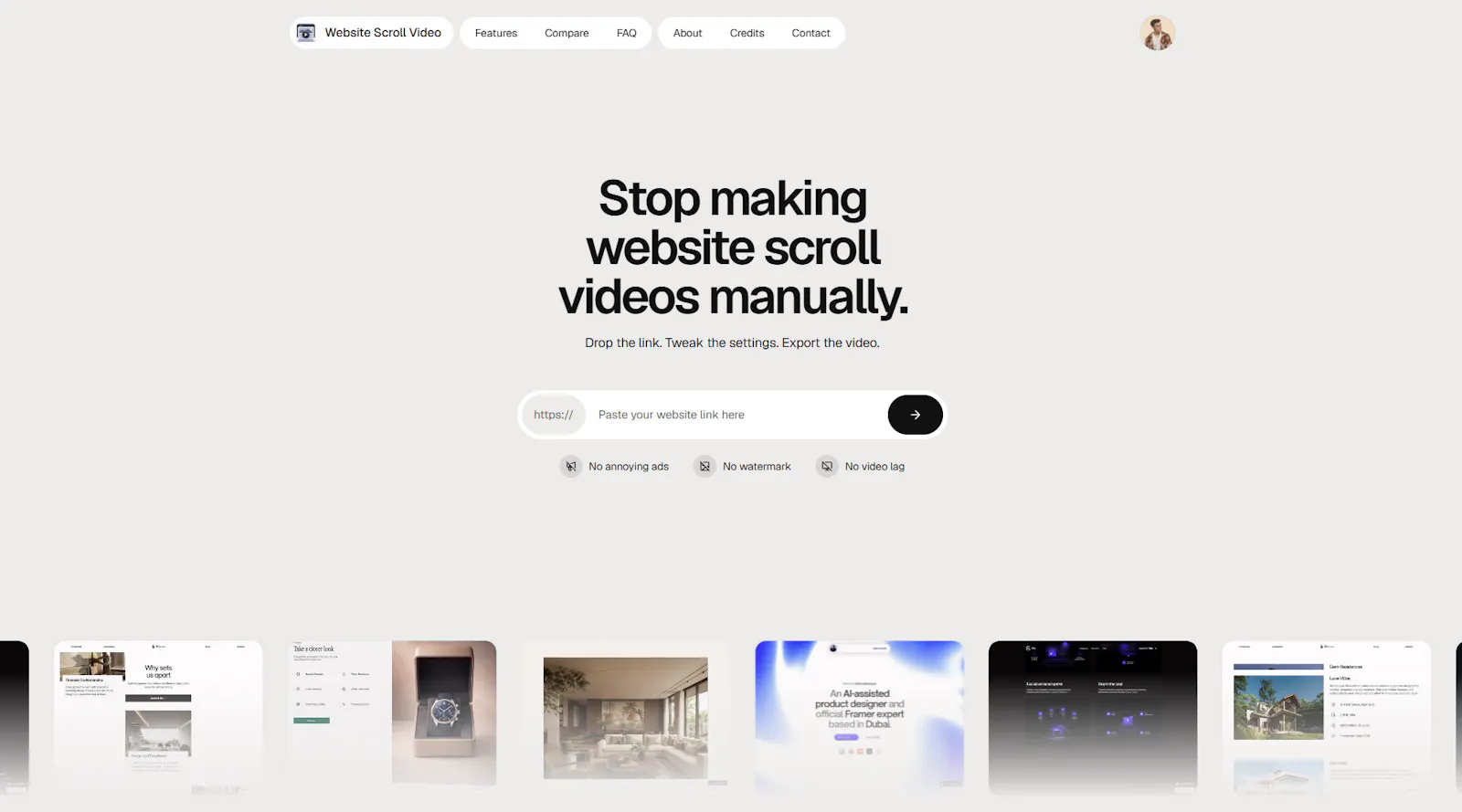 Website Scroll Video screenshot 2