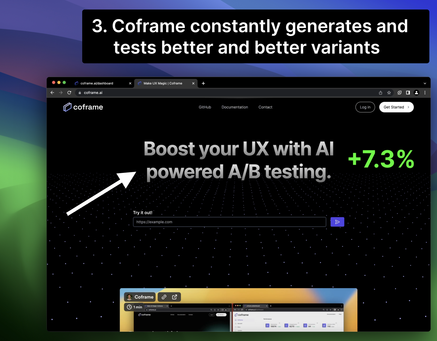 COFRAME - Пусть ваш сайт оптимизируется с генеративным A/B -тестированием медиа 5