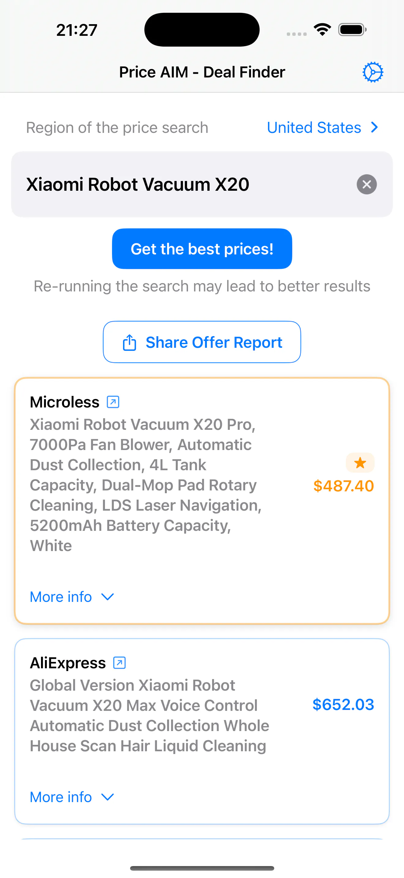 Price AIM - best offer finder with AI gallery image