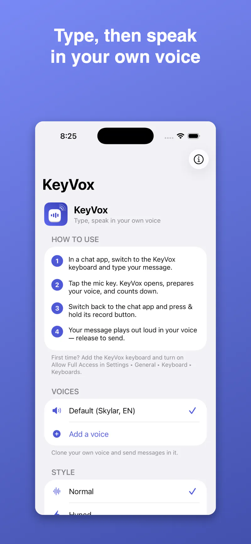 KeyVox screenshot 3