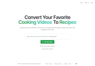 Video2Recipe gallery image