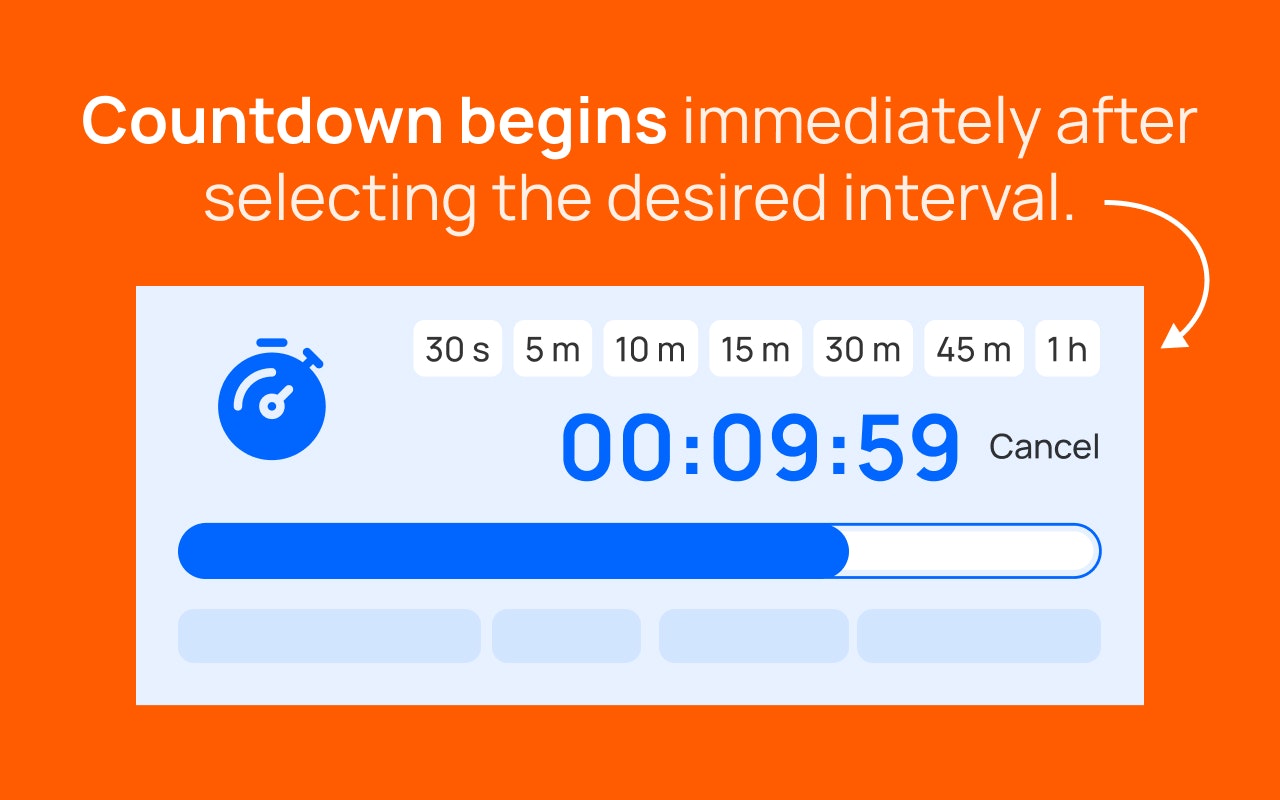 Timer -Countdown - Selbstproduktivitätsinstrumente Medien 4