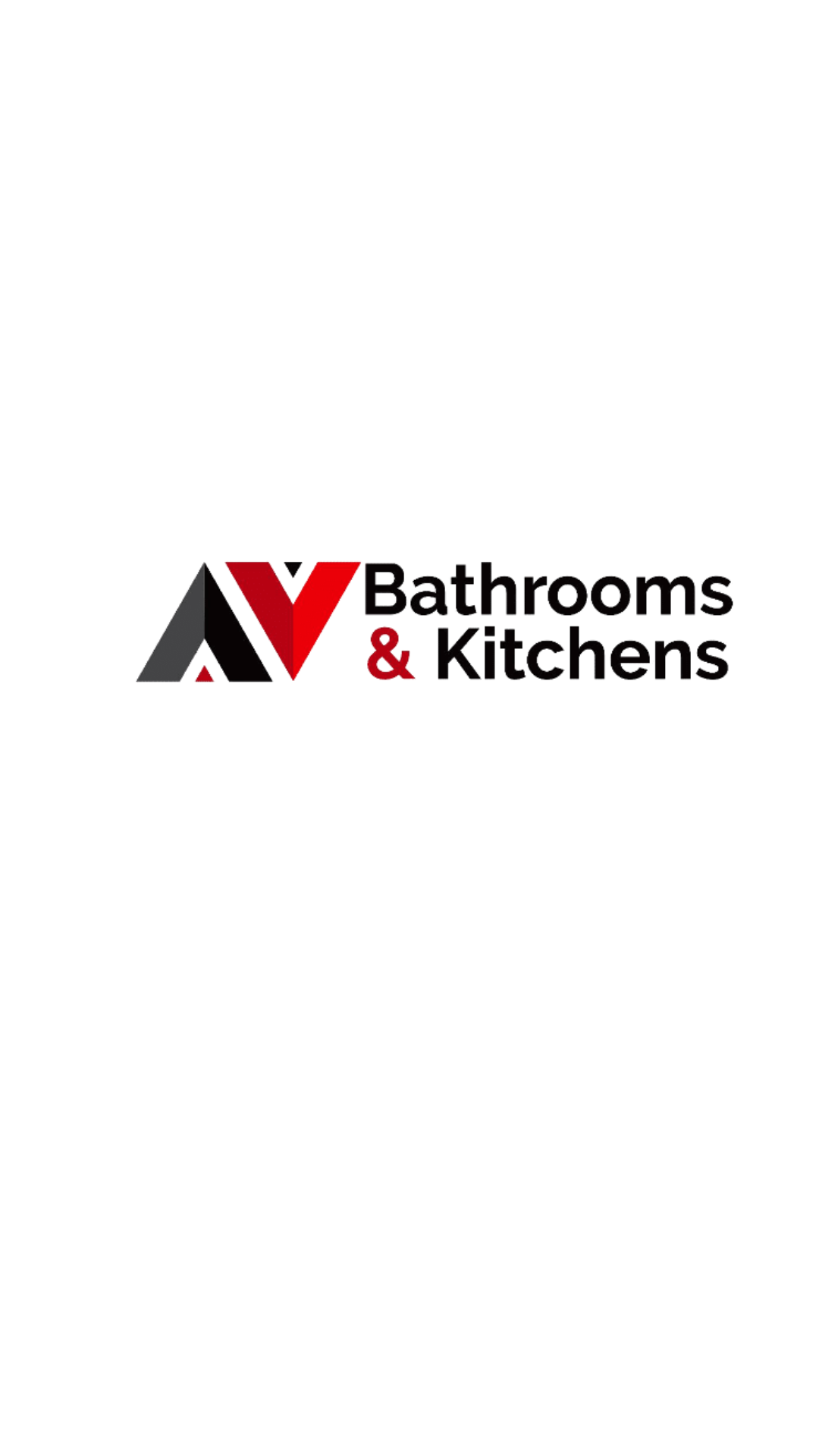 AV Bathrooms & Kitchens - Product Hunt launch logo and brand identity