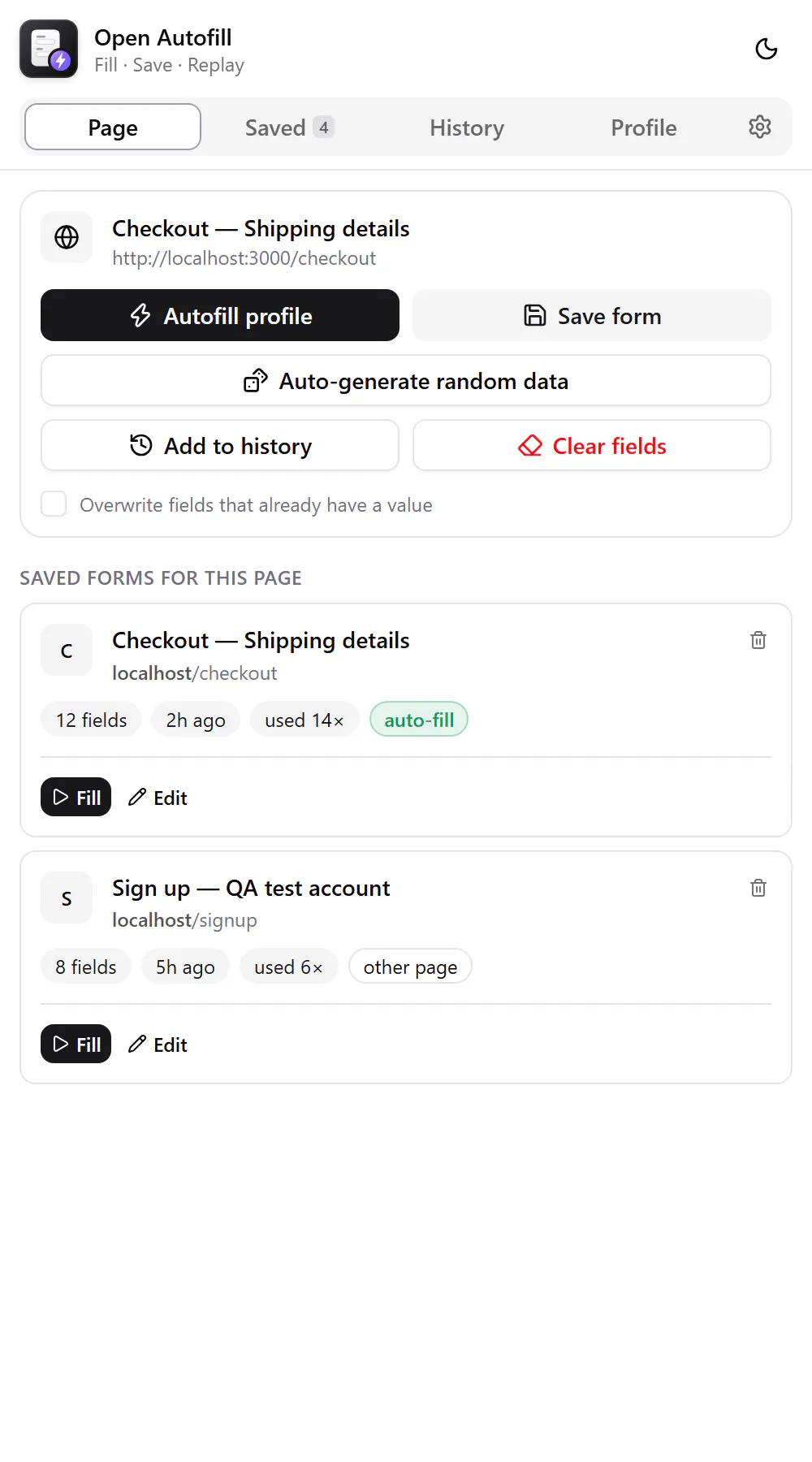 Open Autofill gallery image