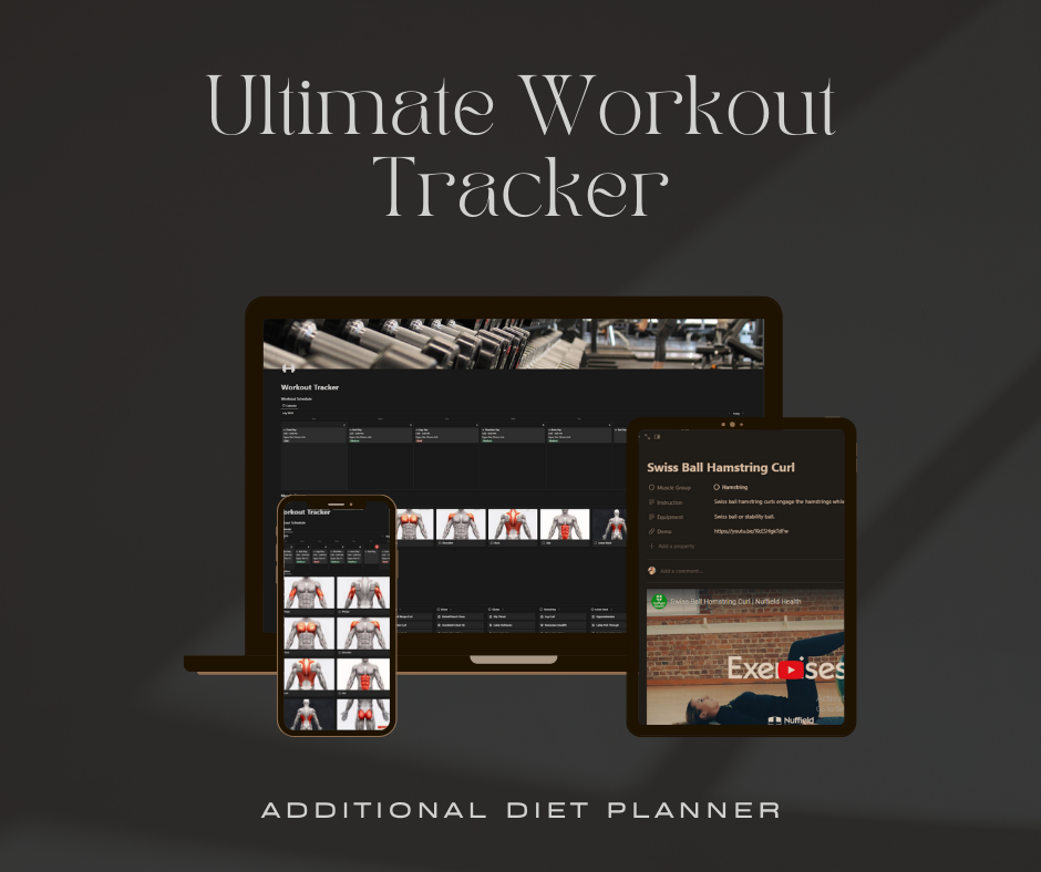 Workout Tracker & Meal Planner - Introductie van de ultieme trainingstrackingsjabloon media 1
