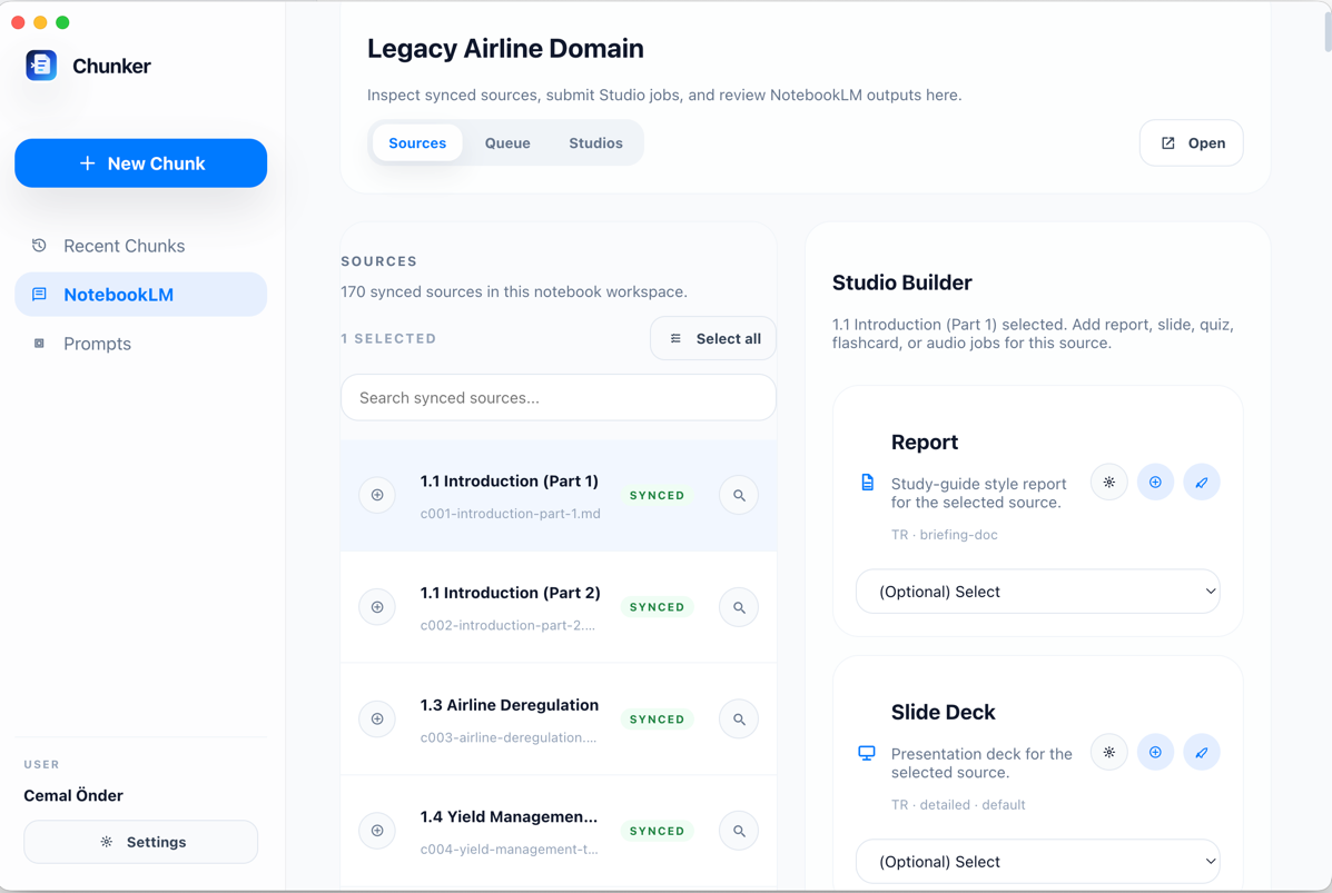 NotebookLM Chunker gallery image