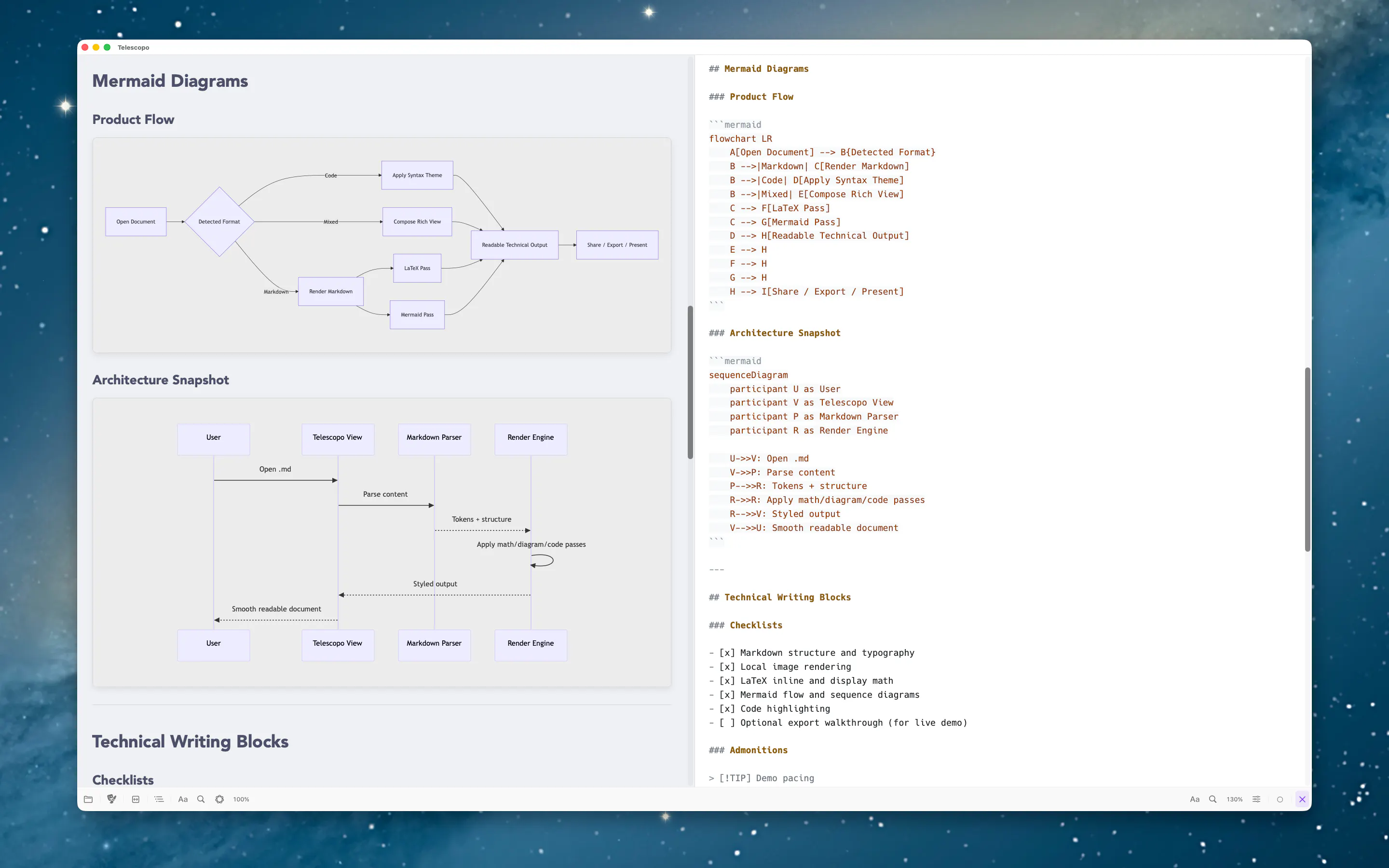 Telescopo Markdown Studio gallery image