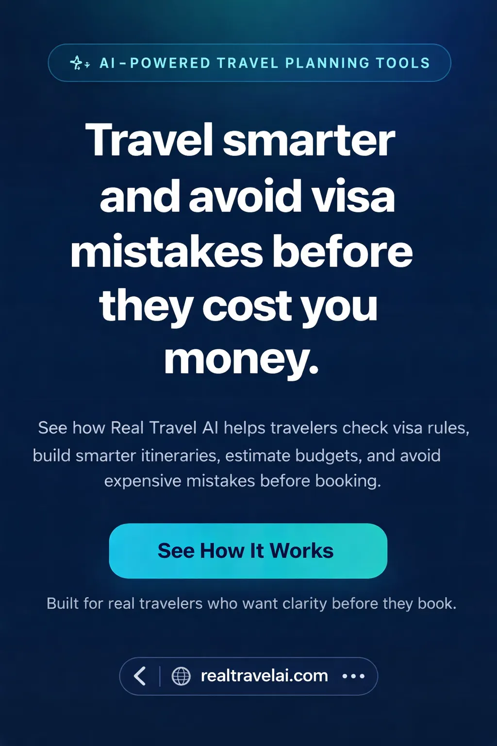 Real Travel AI のプロダクトバナー
