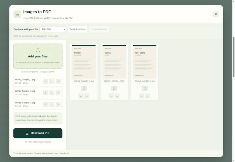 Waraq PDF screenshot 3
