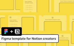 Figma Template for Notion Creators media 2