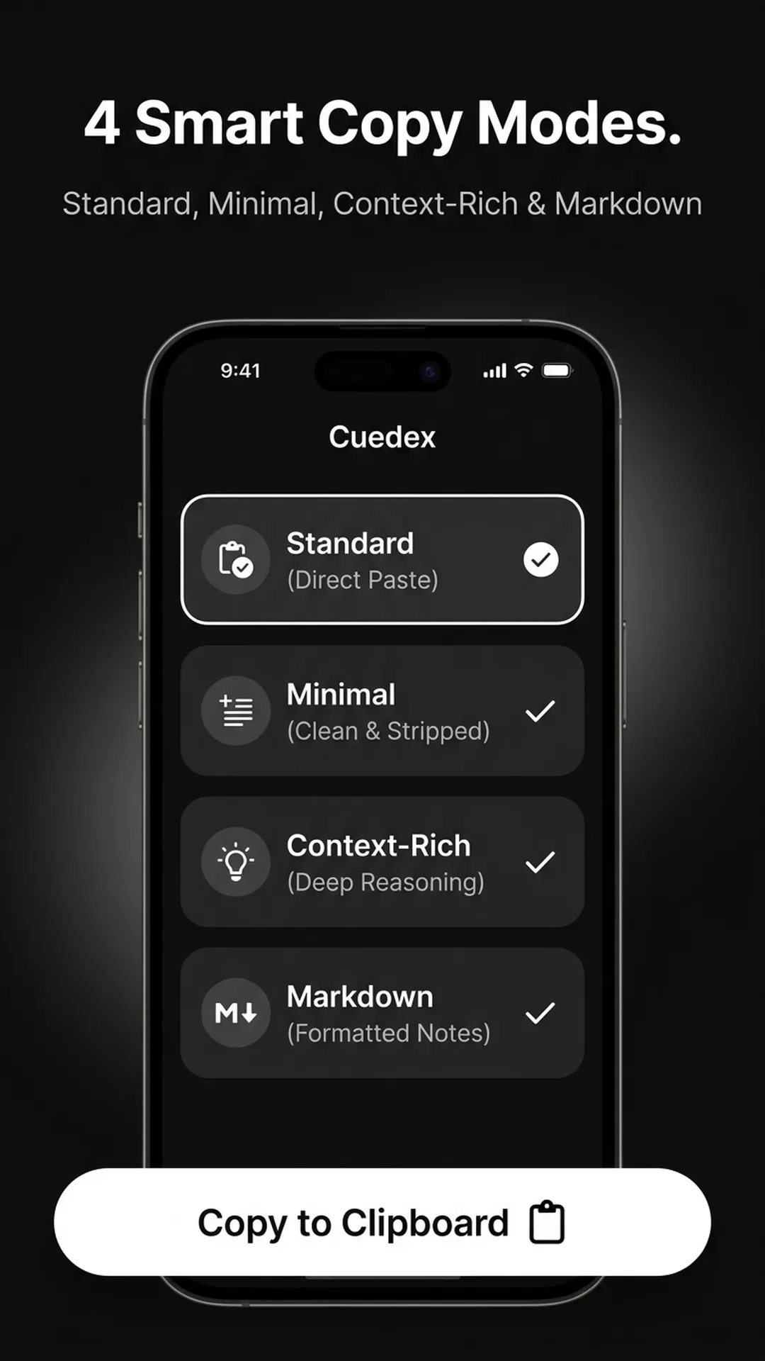Cuedex: AI Prompt Library gallery image