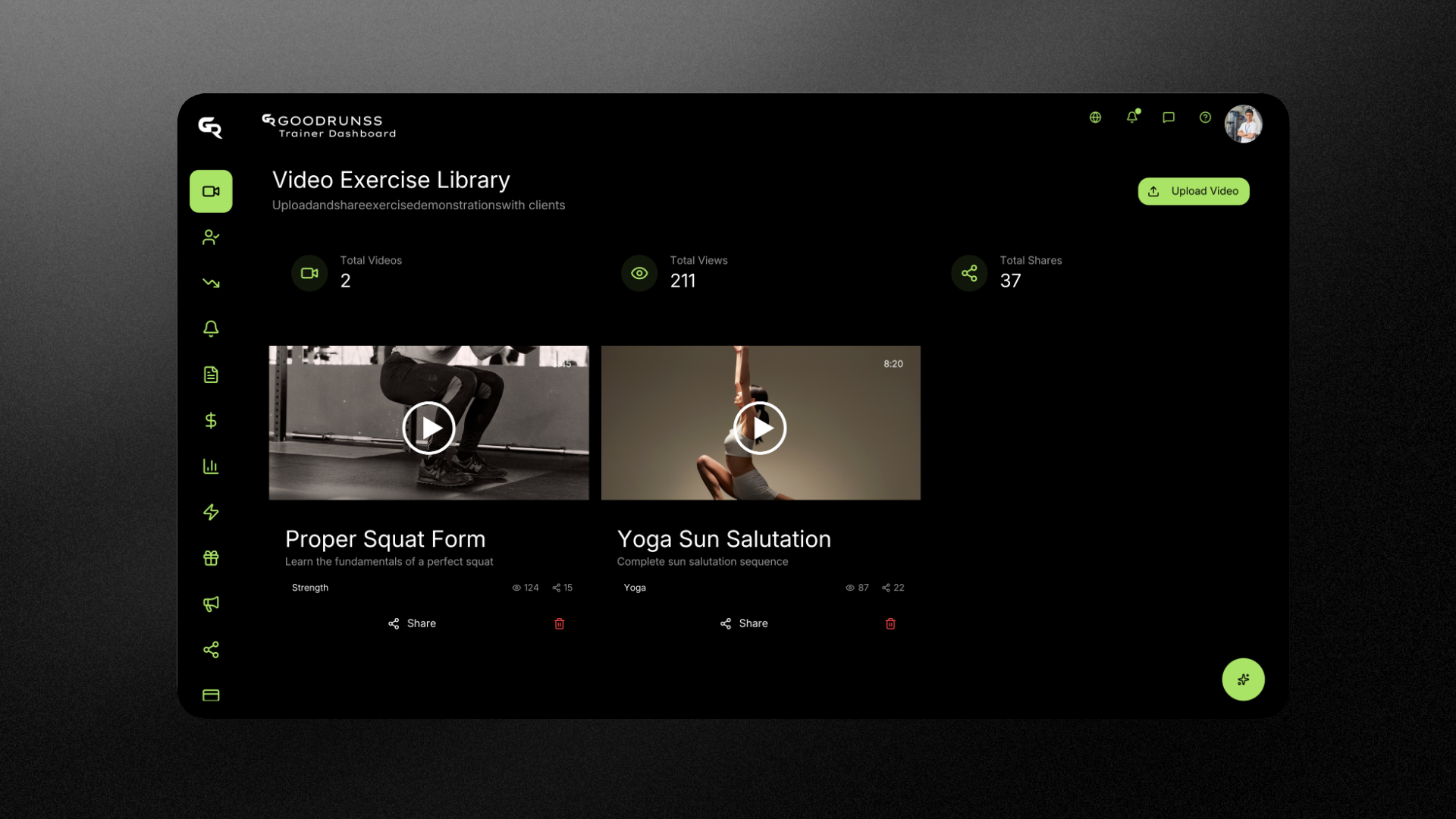 GoodRunss AI Trainer Dashboard gallery image