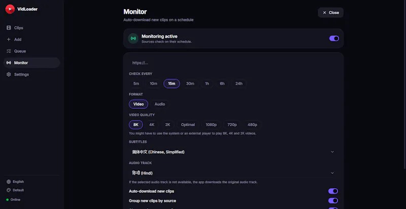 VidLoader screenshot 2