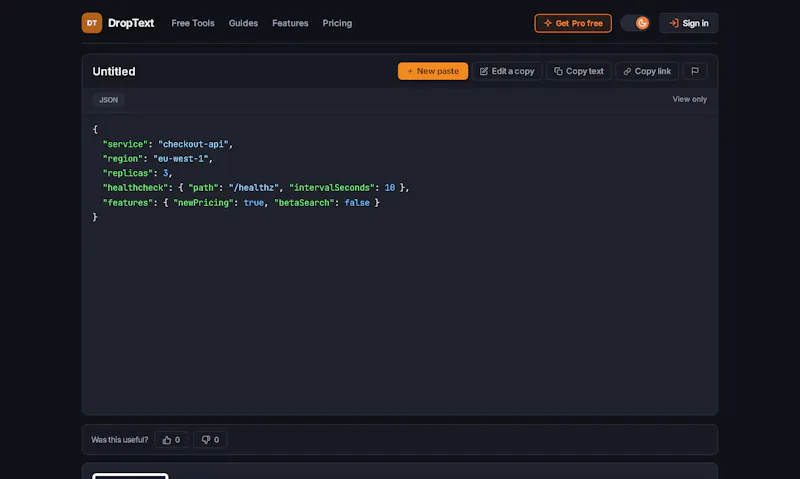 DropText screenshot 4