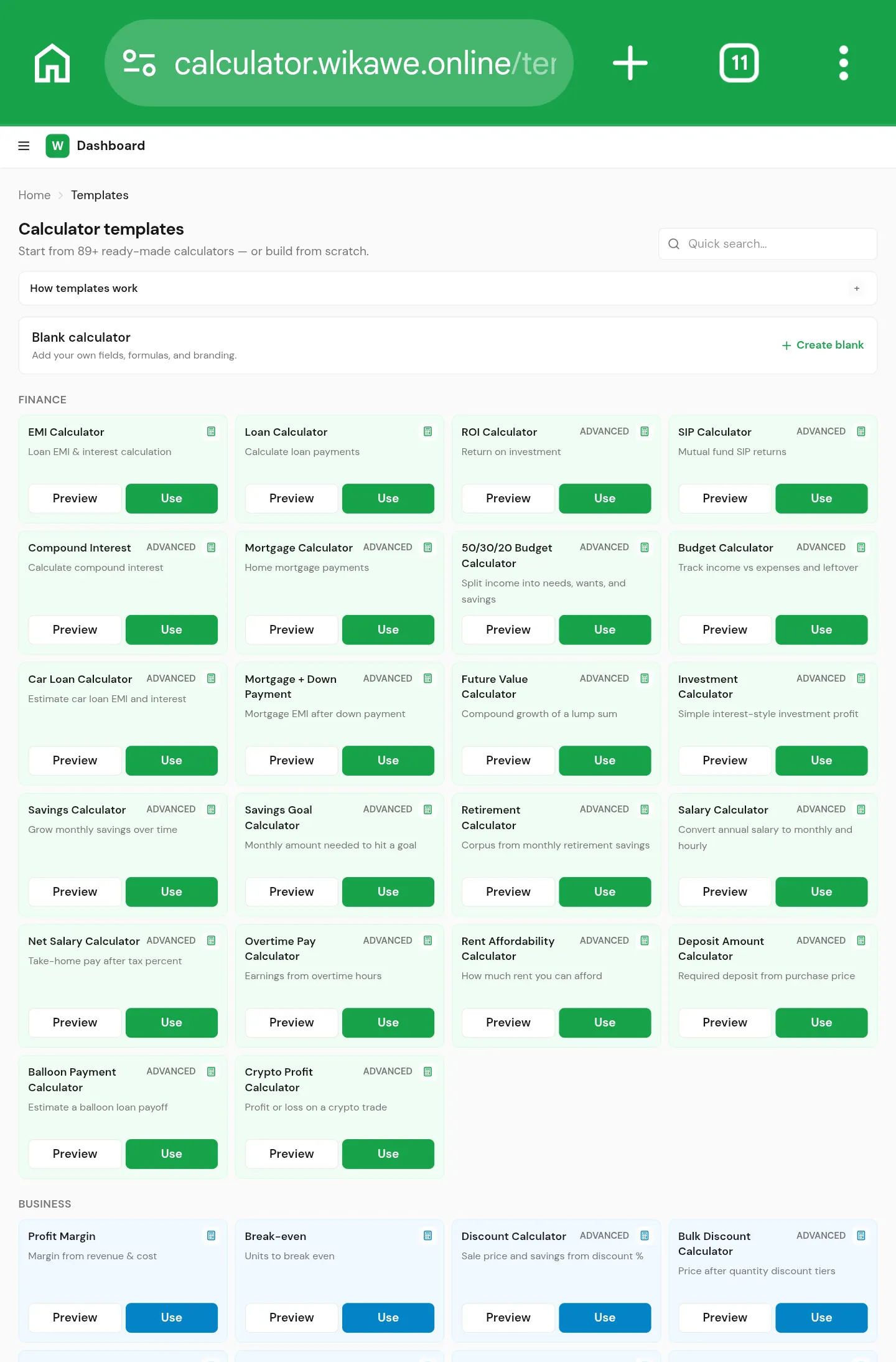 Wikawe Calculator gallery image