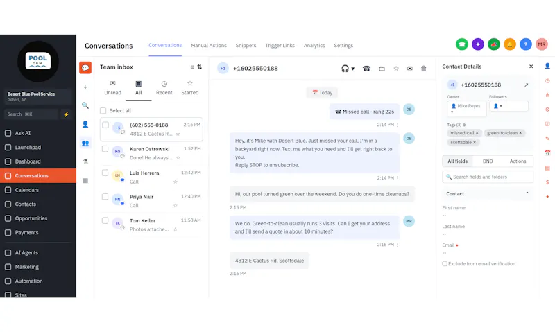 PoolCRM screenshot 1