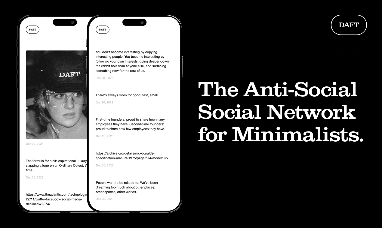 Média Social idiot - Le réseau social antisocial pour les minimalistes. 1