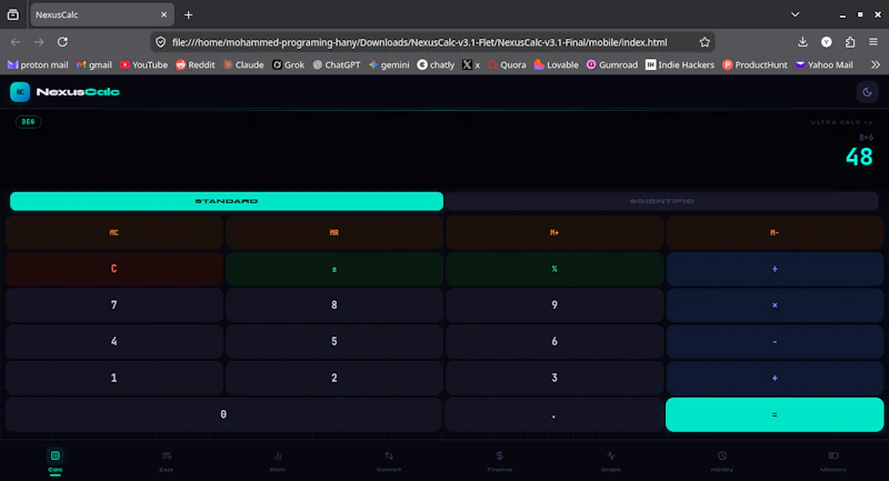 Nexus Calculator screenshot 2