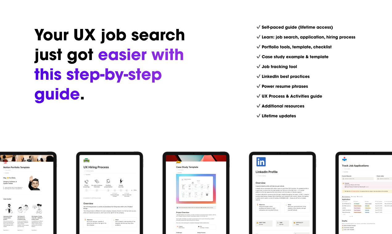 وسائط UX Portfolio Playbook - نظام خطوة بخطوة للحصول على تعيينك 2