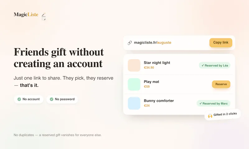 MagicListe an hassle free registry list screenshot 4
