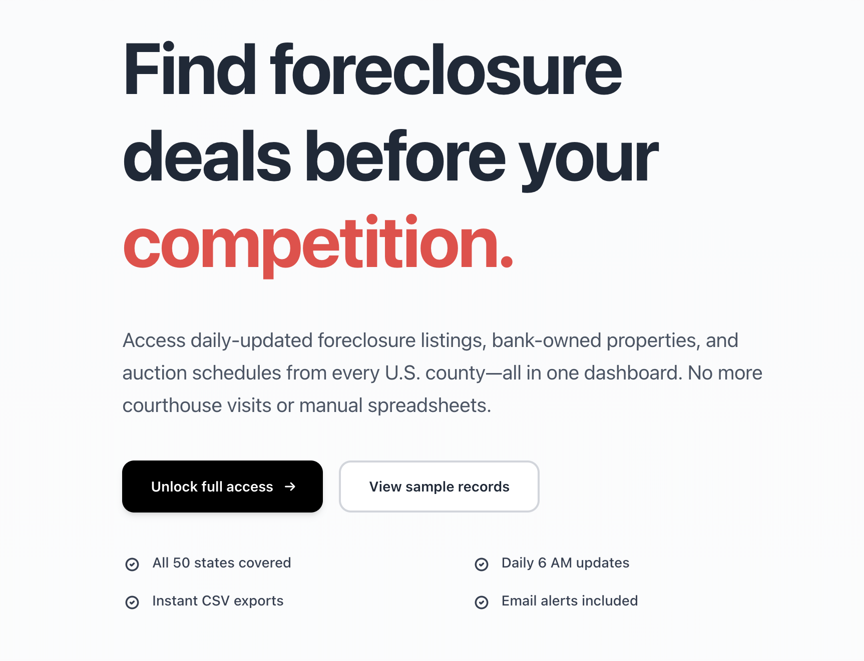 Foreclosure Data Hub gallery image