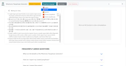 Mnemonic Passphrase Generator gallery image