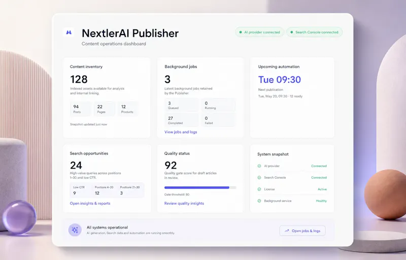 NextlerAI Publisher screenshot 1