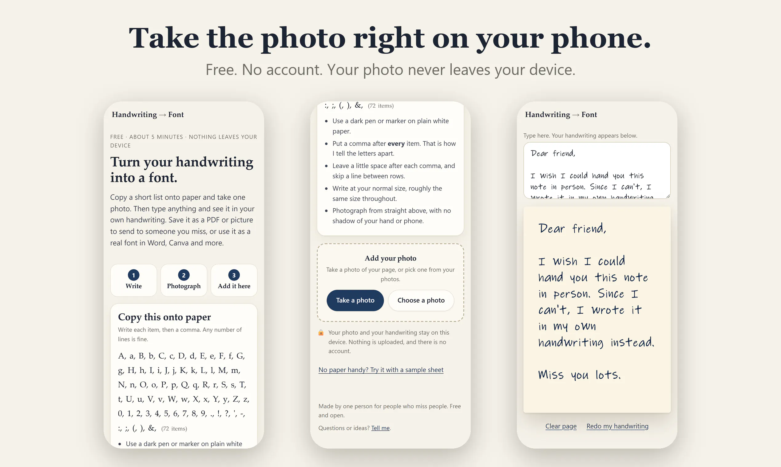 Handwriting font maker gallery image