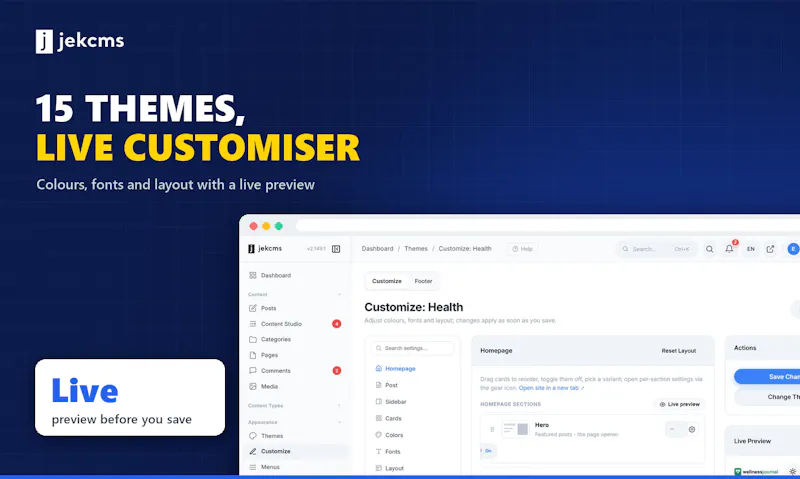 jekcms screenshot 3