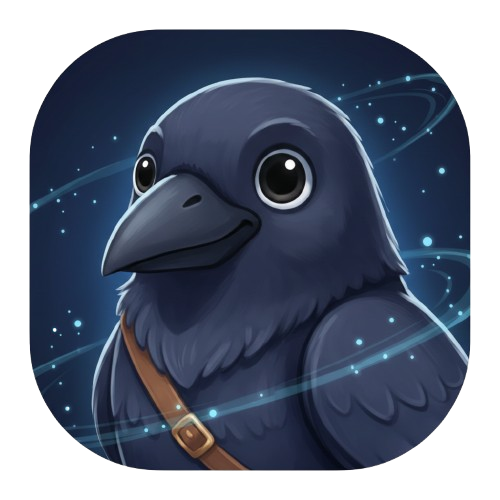 Pocket Crow - Product Hunt launch logo and brand identity