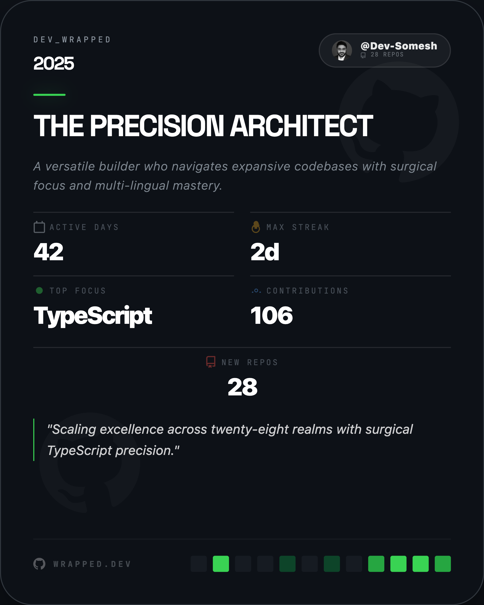DevWrapped 2025 - Screenshot 2 showing product features and functionality