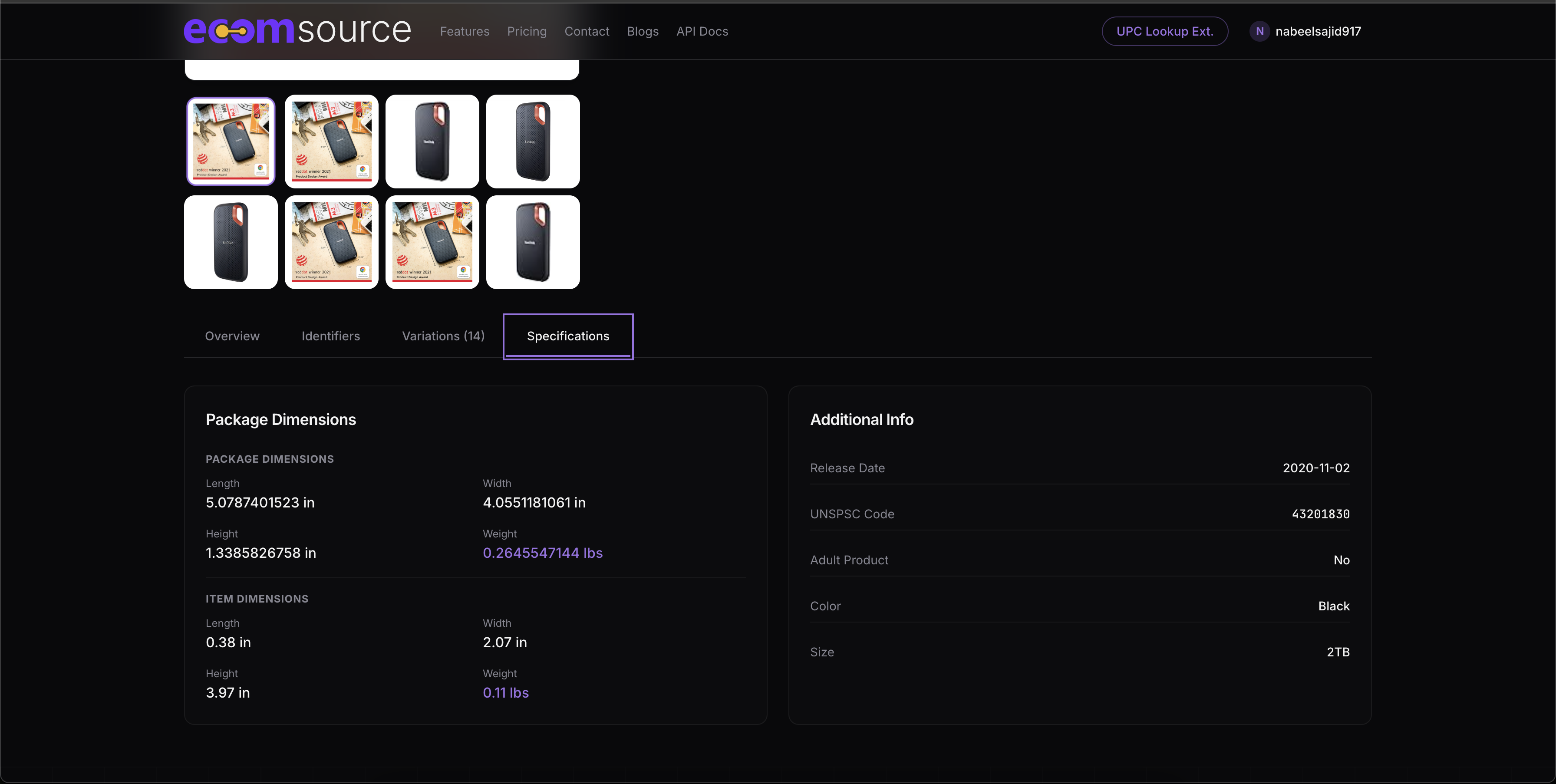 ecomsource.ai - Screenshot 3 showing product features and functionality