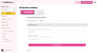 ReelMoney - AI Avatar & Faceless videos gallery image