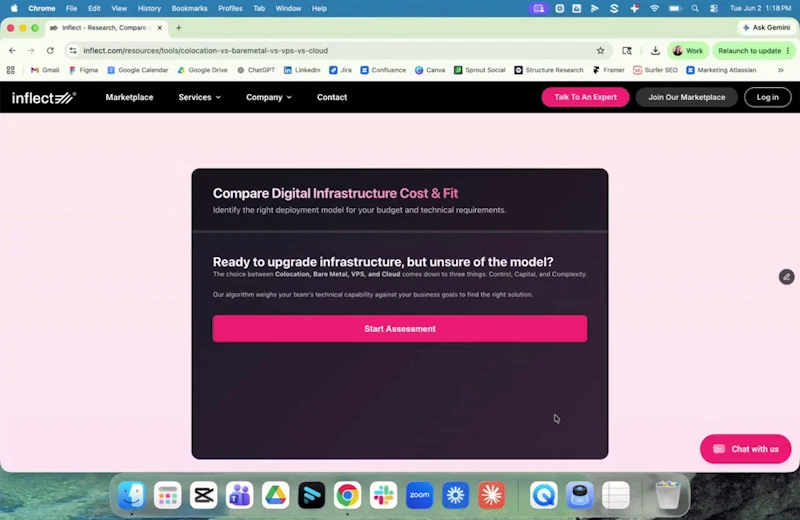 Digital Infrastructure Comparison Tool screenshot 1 (video preview)