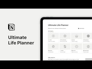 Notion Ultimate Life Planner gallery image