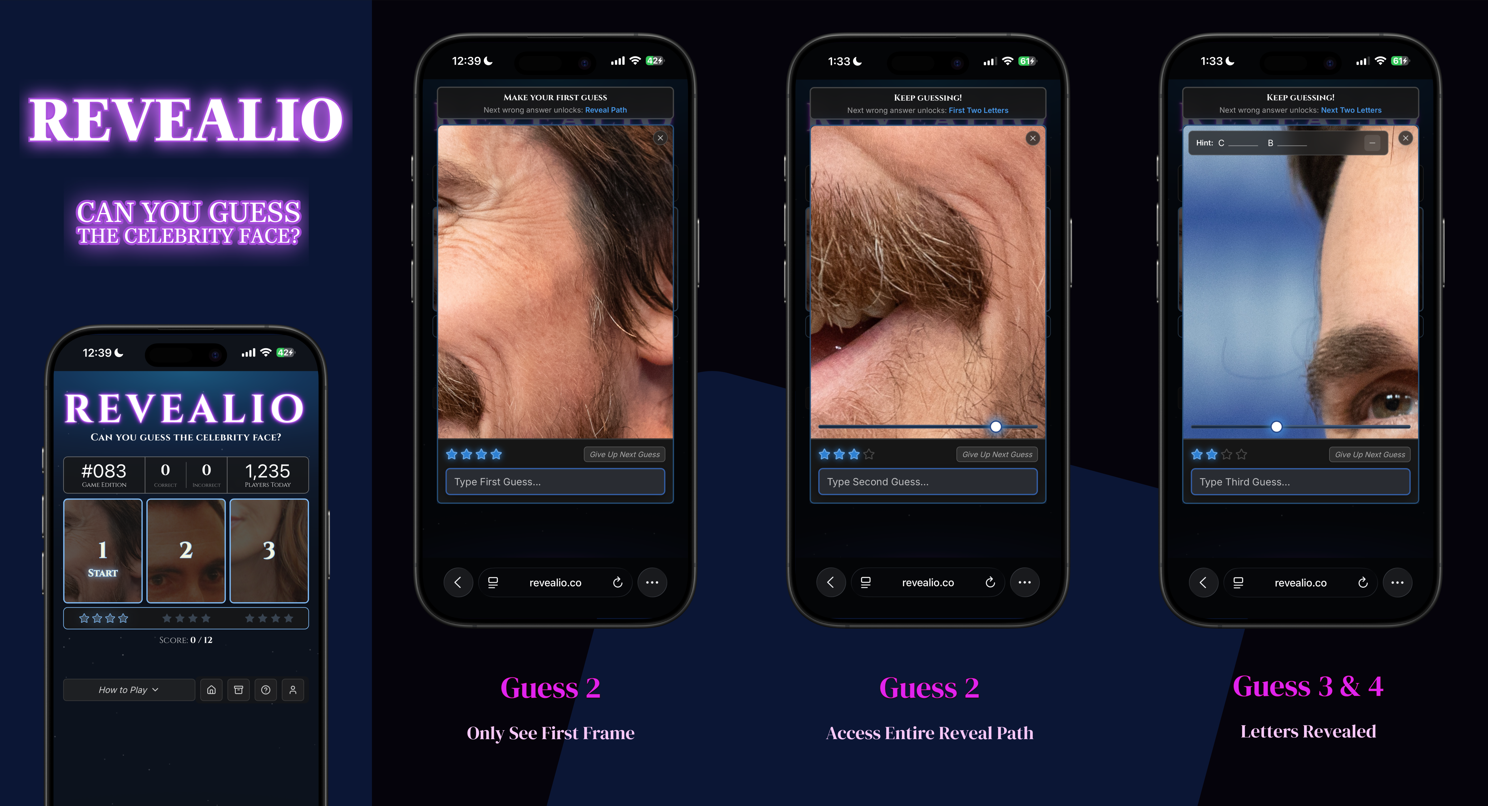 Revealio — Daily Celebrity Face Quiz gallery image