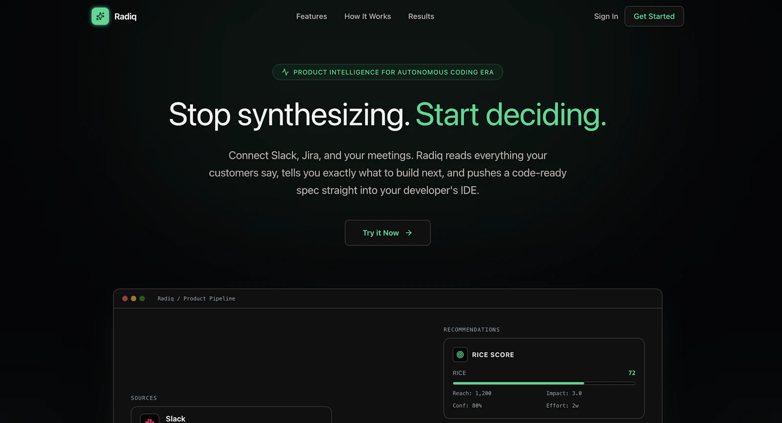 Radiq screenshot 2