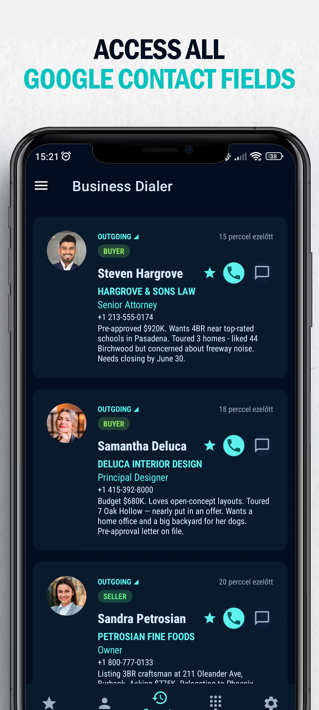 Business Dialer Contact Notes gallery image