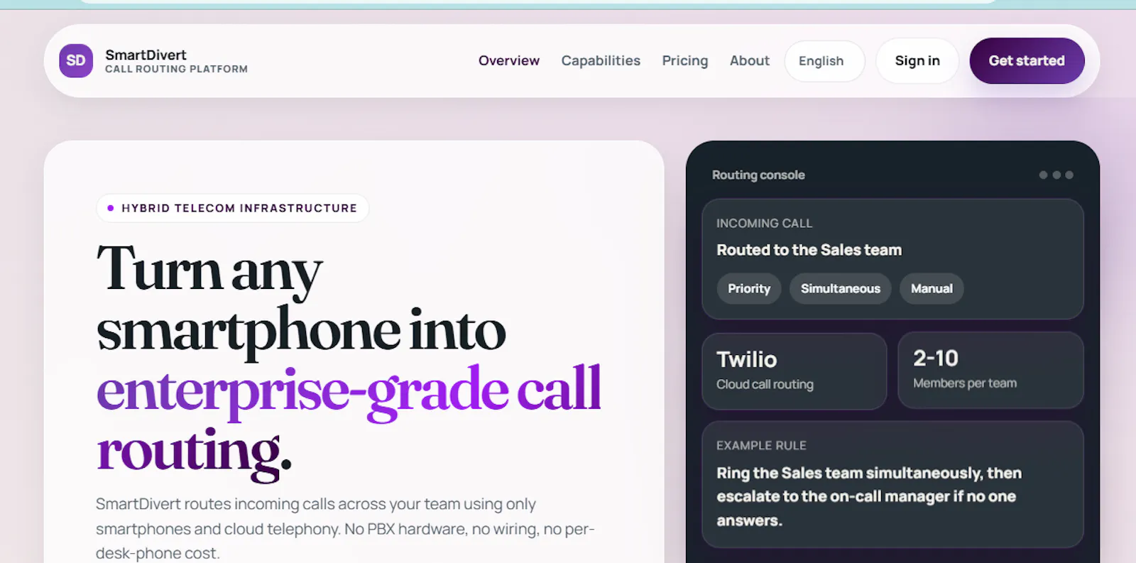 SmartDivert screenshot 2